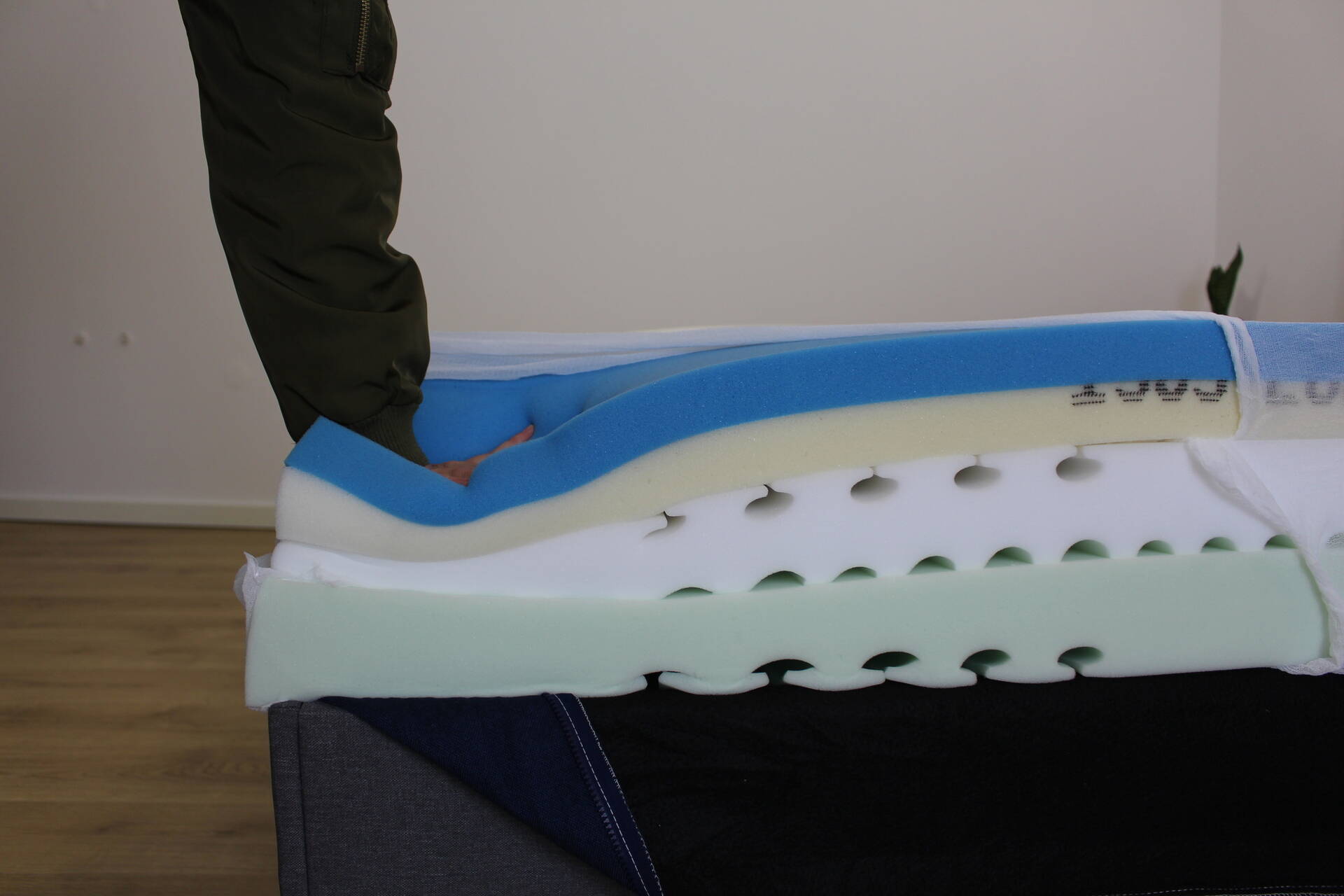 enfoncement matelas matt sleeps test